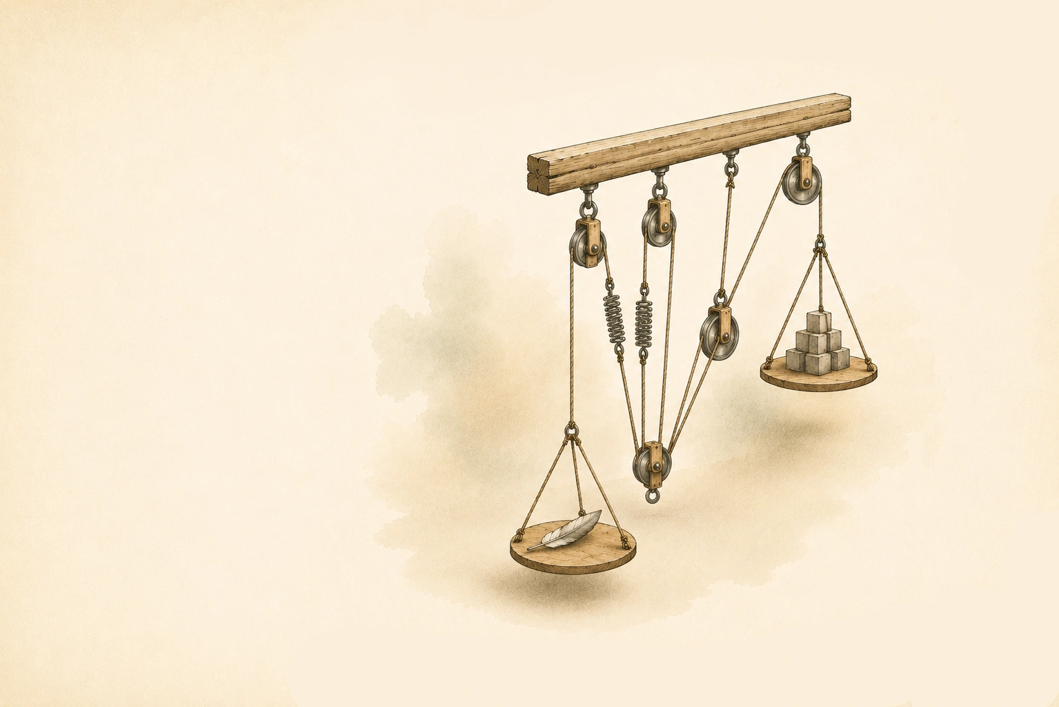 Editorial pulley artwork for the GetSet case study